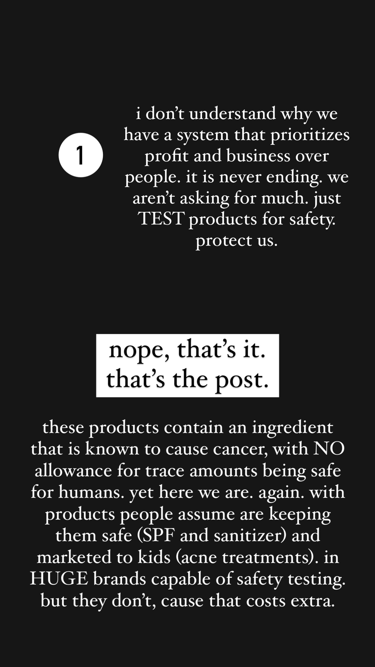 IG Benzene in Acne Products