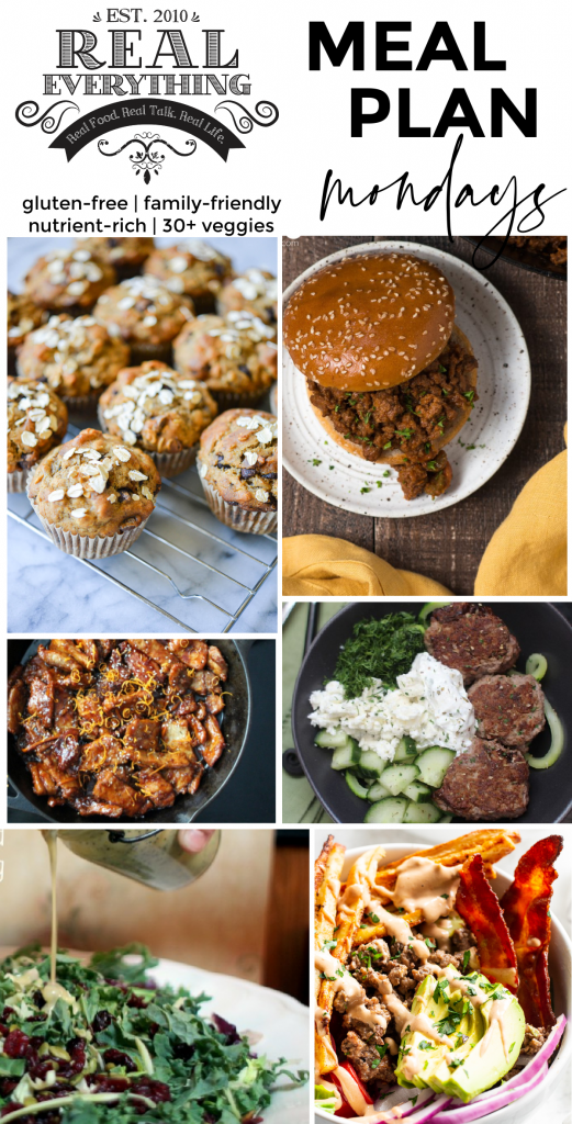Meal Plan Monday April 19th - Real Everything