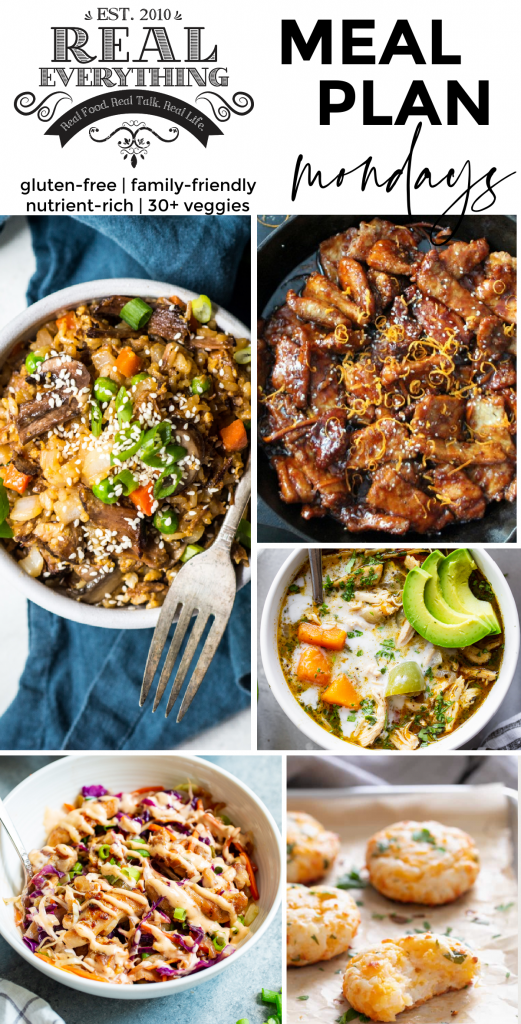 Meal Plan Monday February 15th - Real Everything