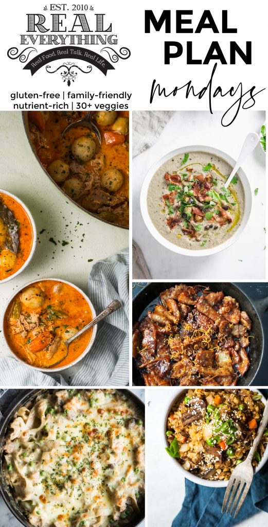 Meal Plan Monday May 17th, Real Everything Blog