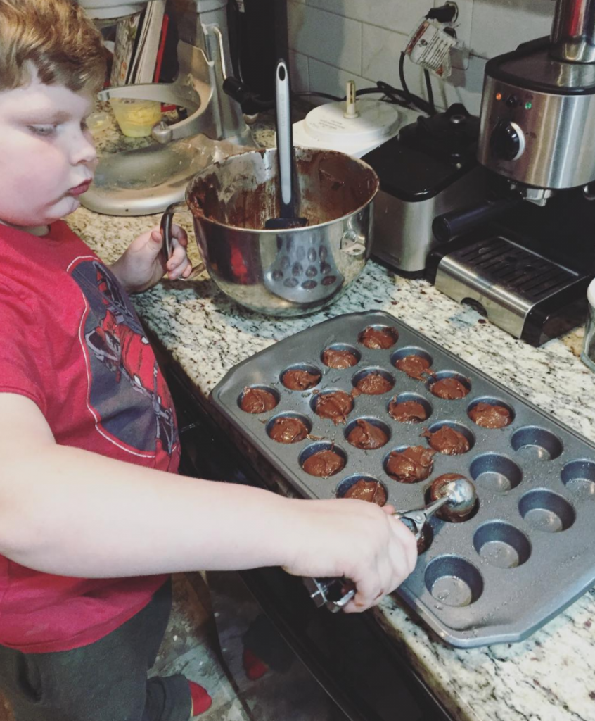 Chocolate paleo muffins
