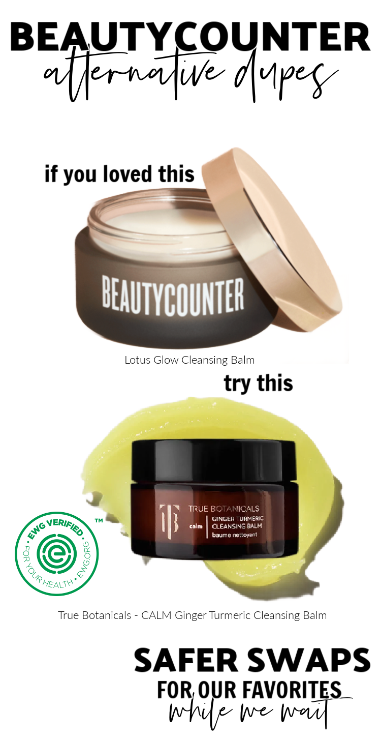 Beautycounter Safer Swaps Alternative Dupes Cleansing Balm