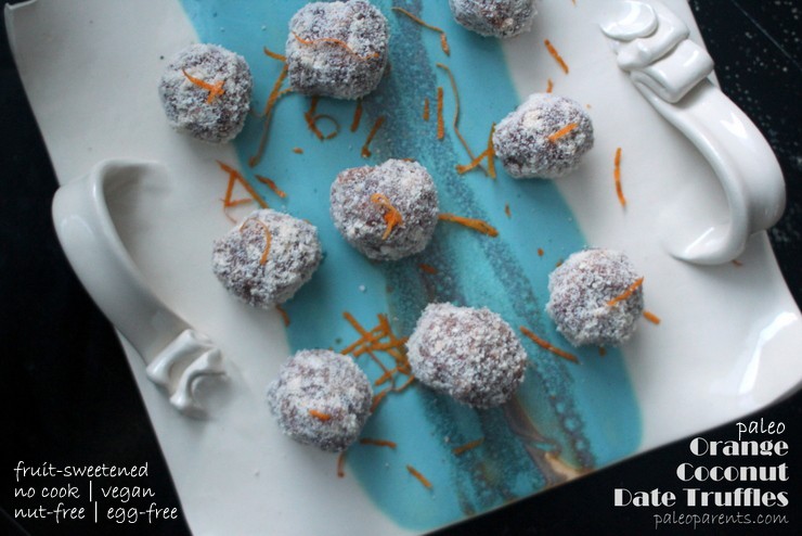 orange-coconut-date-truffles, 30 minute or less recipes, plus our new family member! | Real Everything