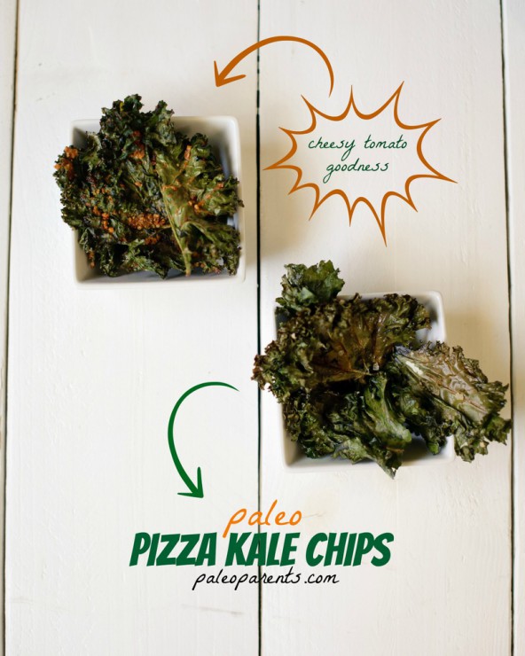 Pizza Kale Chips on Paleo Parents
