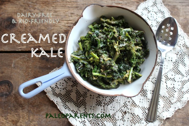 Image of Creamed Kale- a great side for a downsized Thanksgiving menu 