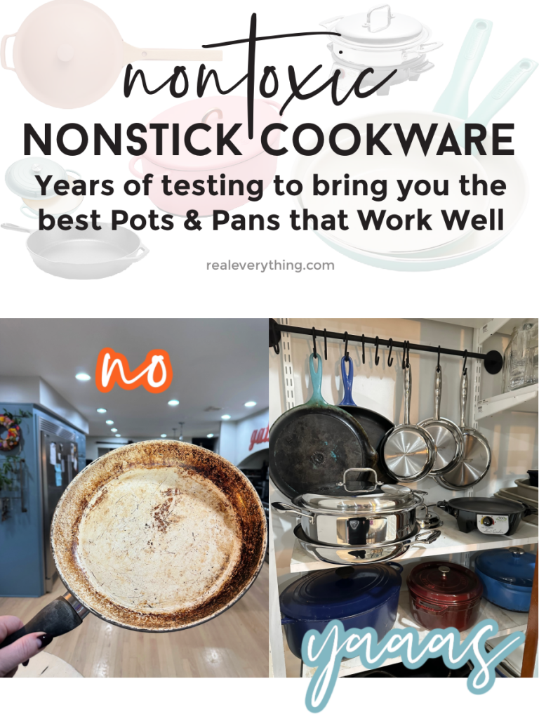 Nontoxic Nonstick Cookware: Chemical-Free, Mess-Free Pots and Pans - Real  Everything