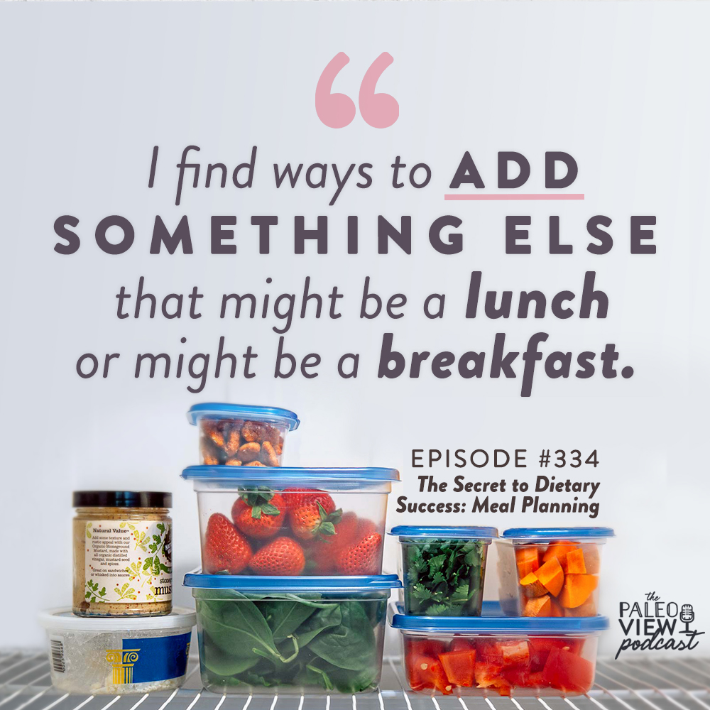 the paleo view podcast episode 334 the secret to dietary success meal planning
