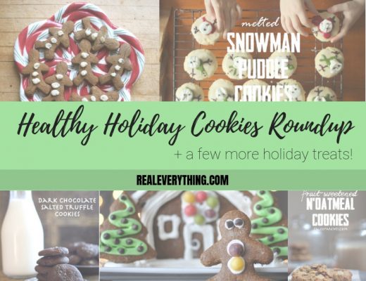healthy holiday cookies roundup collage graphic